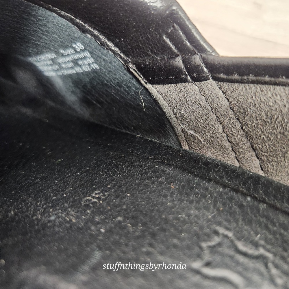 Dansko Black Tooled Leather Floral Professional Stapled Clogs EU 38 US 7.5-8 - Picture 5 of 13